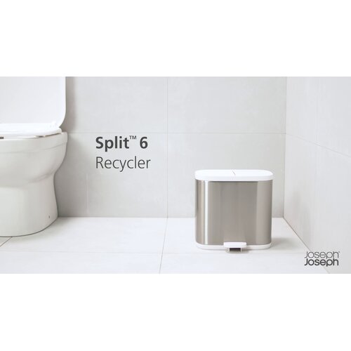 Joseph Joseph Split Steel Bathroom Waste Separation Bin & Reviews Wayfair